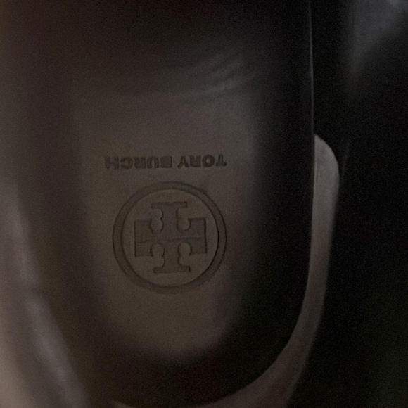 Tory Burch mid top sneakers in grey and black, size 8 - Picture 6 of 8